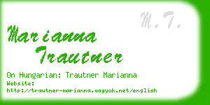 marianna trautner business card